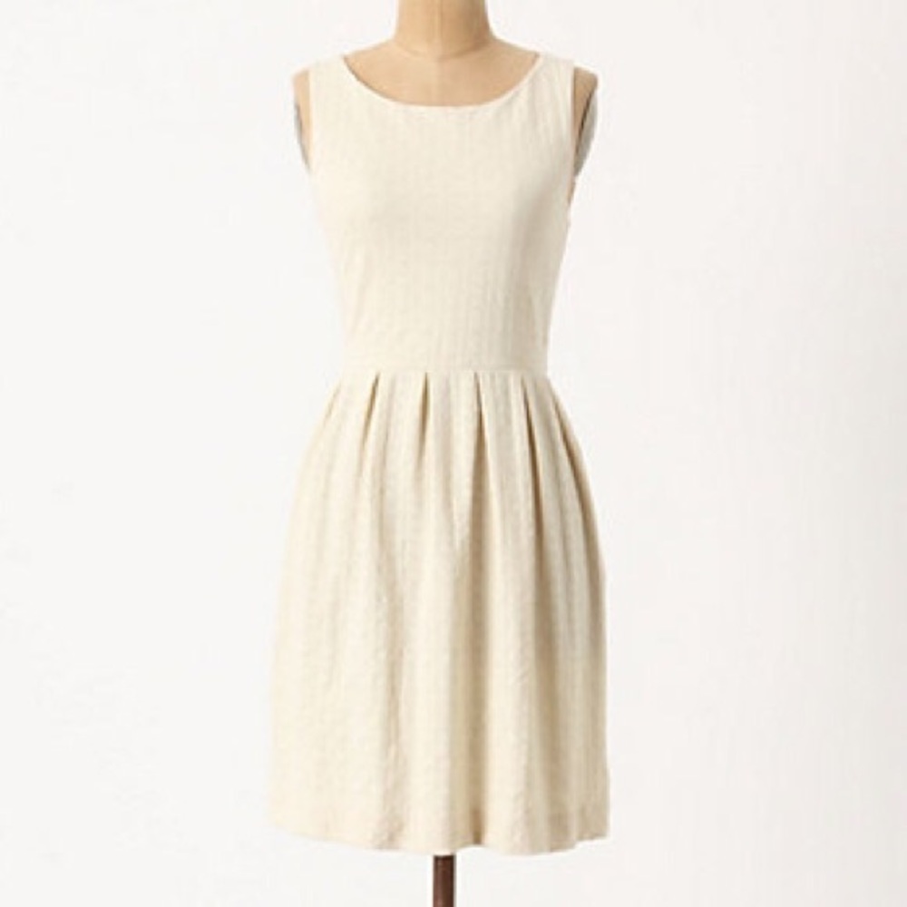 Anthropologie Deletta Torchon Embossed Ponte Dress